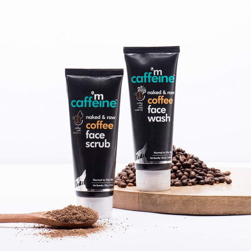 MCaffeine mCaffeine Anti Pollution skin Care Regime with Coffee Face Wash Scrub Combo Value Pack 100ml each Pack of 2  - Image 2