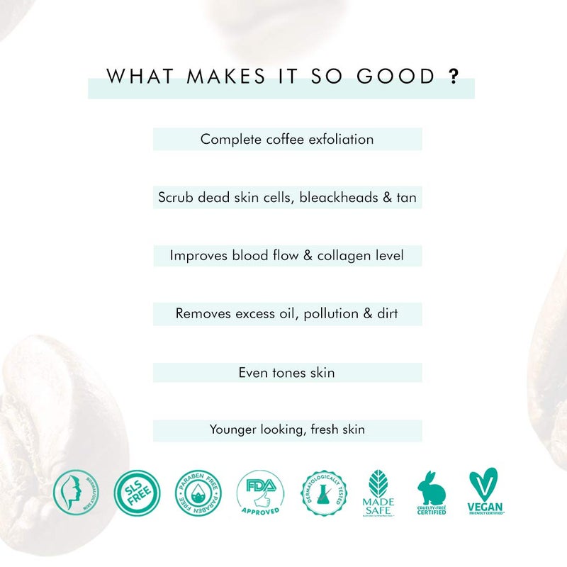 MCaffeine mCaffeine Anti Pollution skin Care Regime with Coffee Face Wash Scrub Combo Value Pack 100ml each Pack of 2  - Image 5