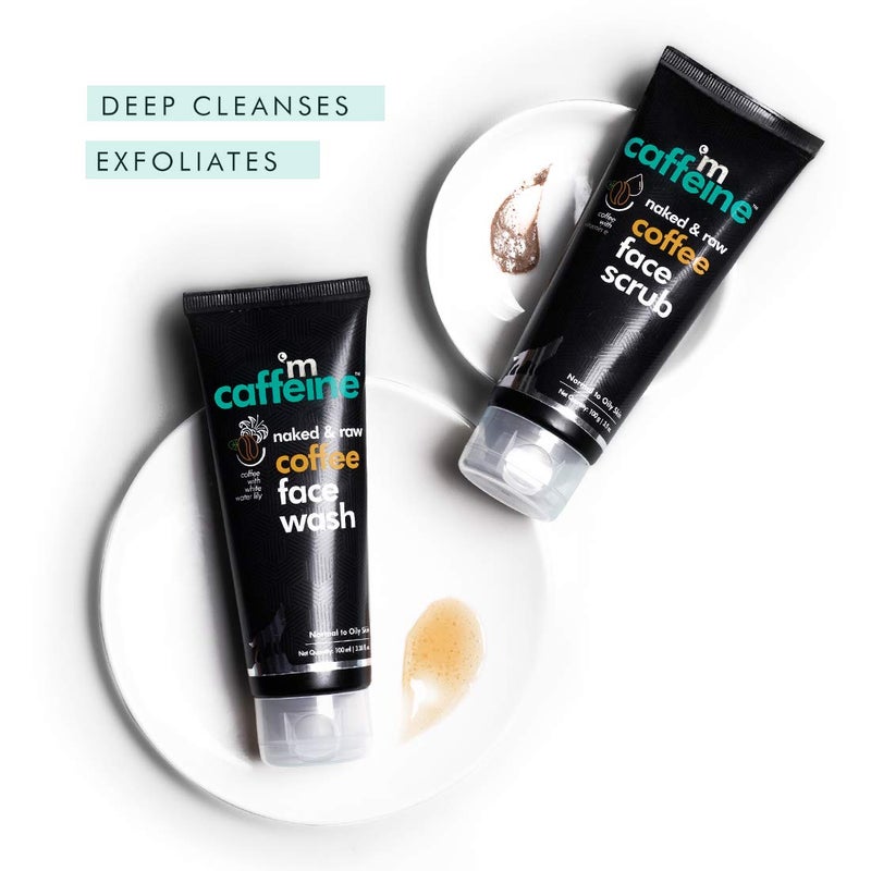 MCaffeine mCaffeine Anti Pollution skin Care Regime with Coffee Face Wash Scrub Combo Value Pack 100ml each Pack of 2  - Image 4