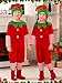 Geyoga Kids Christmas Elf Costume Outfits Include Hat Shoes and Other Accessories for Toddler Xmas CosplayRedSmall - Image 4