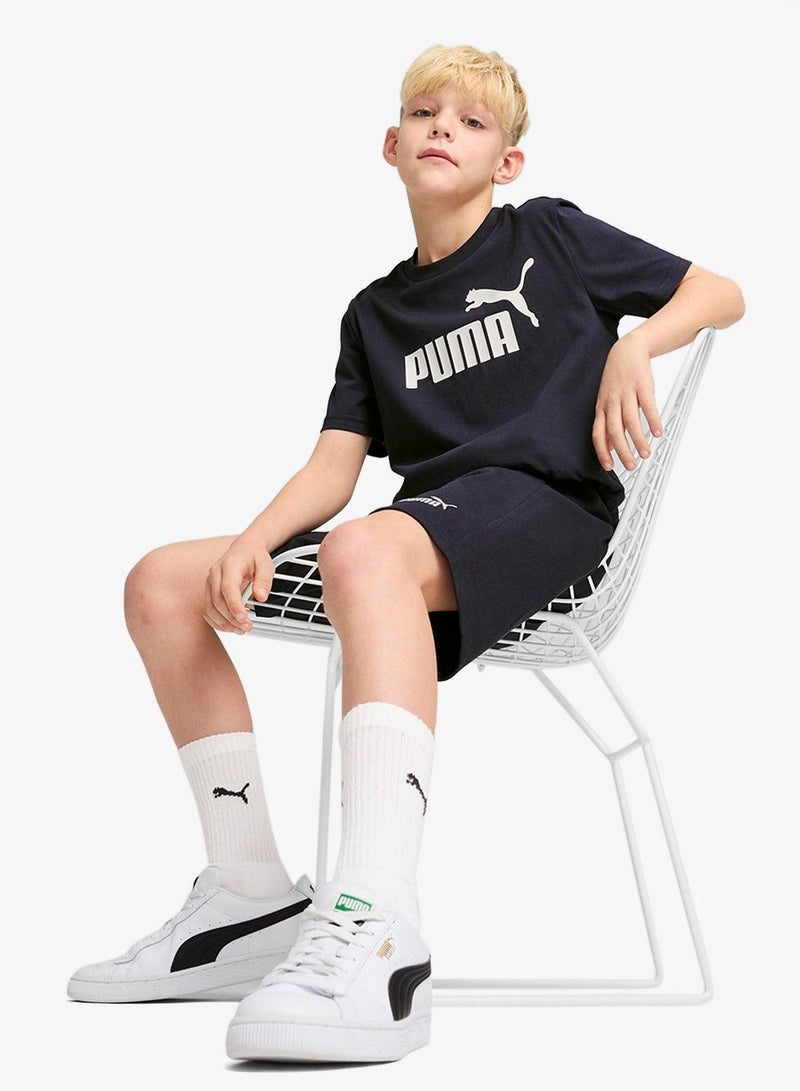 PUMA Youth Essential No. 1 Logo Jersey Shorts - Image 3