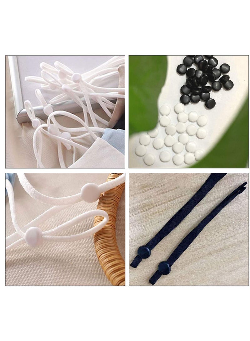 Y&D Drawstrings Elastic Cord Adjuster Locks Silicone Toggles Non Slip Stopper Round Adjustment Buckle  - Image 5