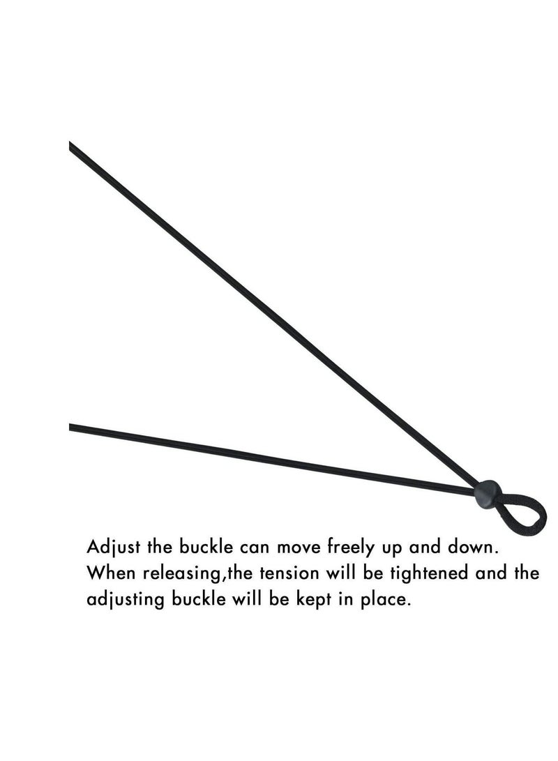 Y&D Drawstrings Elastic Cord Adjuster Locks Silicone Toggles Non Slip Stopper Round Adjustment Buckle  - Image 2