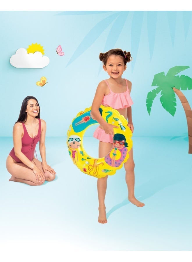 INTEX 59242NP-Inflatable Swim Ring 61cm/24", Yellow-Swim Sea - Image 5