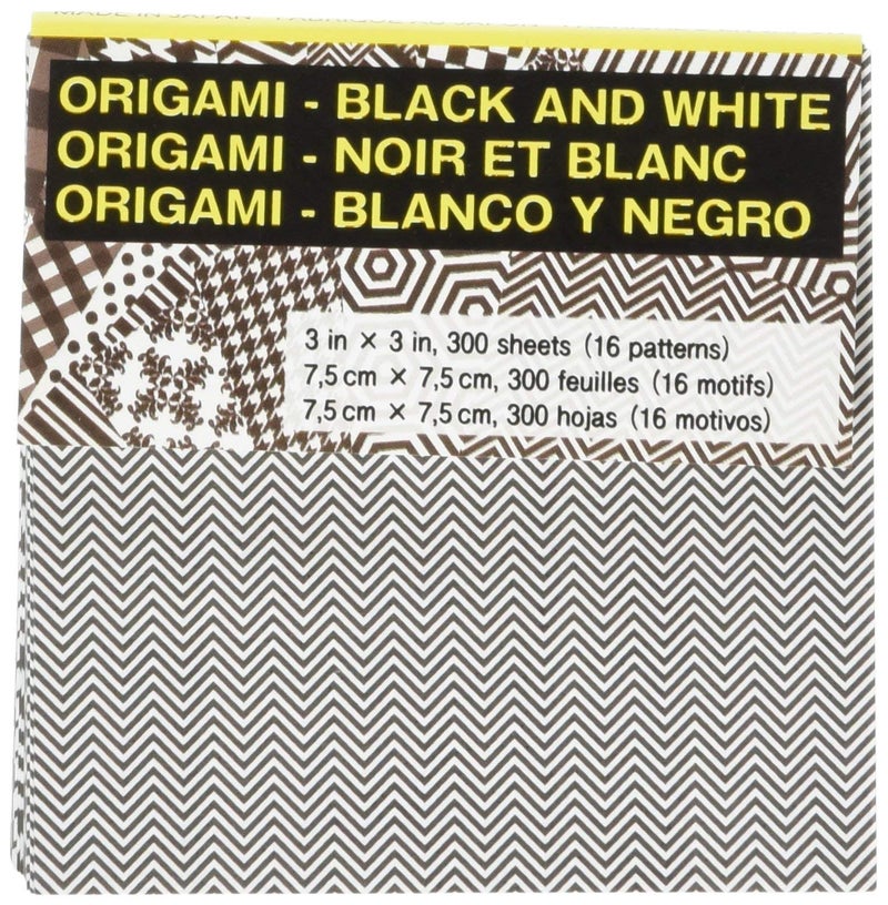 Aitoh US-PA-3 Origami Paper, 3-Feet by 3-Inch, Black/White, 300-Pack - Image 4