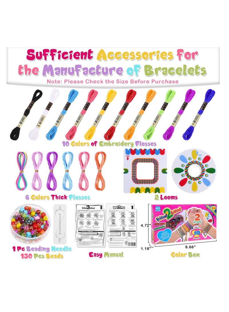Friendship Bracelet Making Toys for Girl, Friendship DIY Craft Kit for 8-14 Years Old Kid Jewellery Making Kits Birthday Gifts, Present for Girls - Image 3
