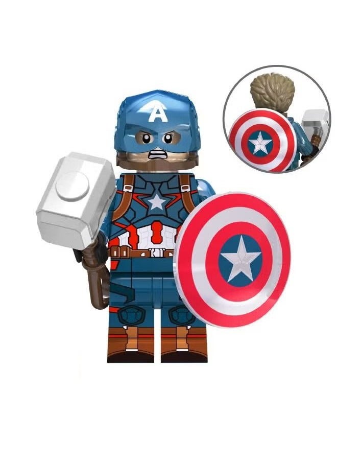 ZVEV 4-Piece Marvel Avengers Series Superhero Mini Action Figures Set, High Quality Mini Figures Series Stitching Toys Playsets for Collectors and Kids (Captain America/Thor/Doctor Strange/Iron Man) - Image 5