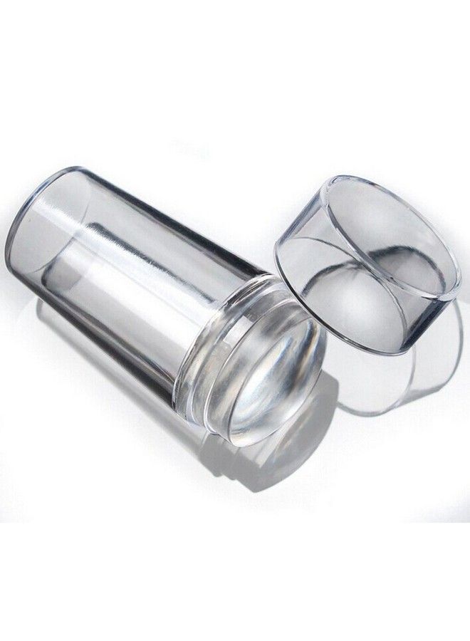 Yueton Clear Jelly Soft Silicone Nail Art Stamping Stamper With Cap Scraper Image Plate Manicure Tools Diy Polish Kit - Image 3
