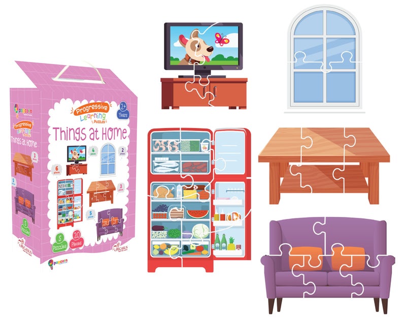 Popcorn Games & Puzzles Things that Home Puzzle for 3 Years Old & Above - Image 5