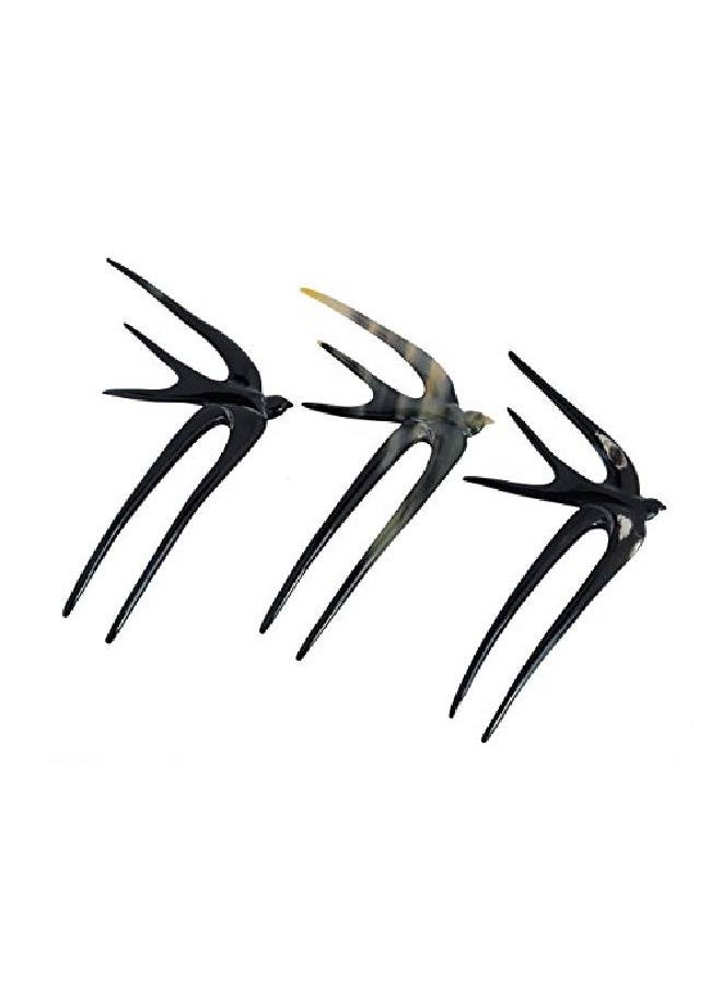 Marycrafts - Buffalo Horn Swallow Bird Hair Fork Hair Sticks Accessories Handmade - Image 1