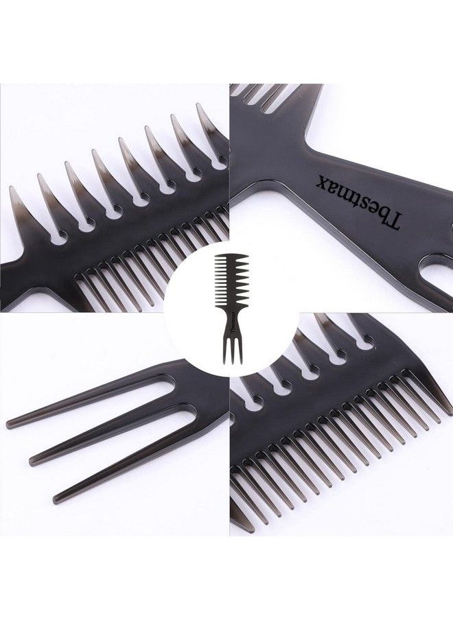 Tbestmax - Hair Comb Styling Set Tail Combs Double Side Brushes Afro Pick Pik Comb African American Hair Brush Barber Accessories - Image 1