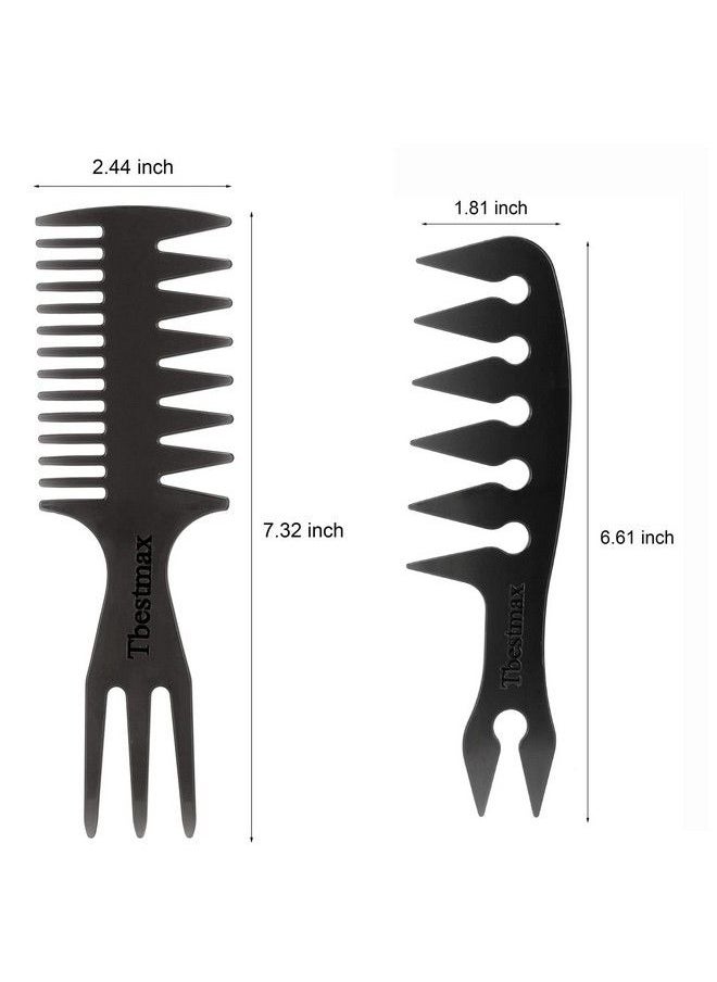 Tbestmax - Hair Comb Styling Set Tail Combs Double Side Brushes Afro Pick Pik Comb African American Hair Brush Barber Accessories - Image 1