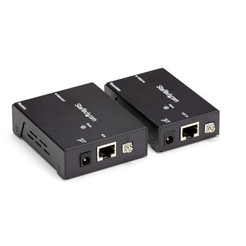 Startech.com StarTechcom HDMI over CAT5e CAT6 Ethernet Extender w HDBaseT 4K115ft 1080p230ft HDMI Video TransmitterReceiver Kit TAA - Image 1