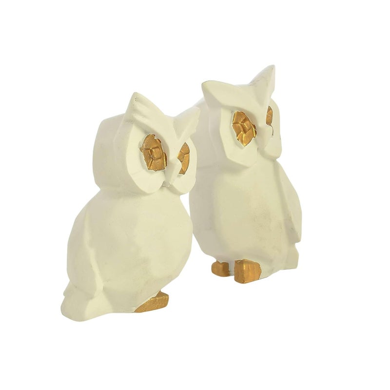 Arryaa Mart Arryaa Mart Beautiful Set of 2 White Owl for Home dcor showpiece Animal showpiece Feng Shui Items Statues for for Gifts Home Showpieces owl showpiece  - Image 4