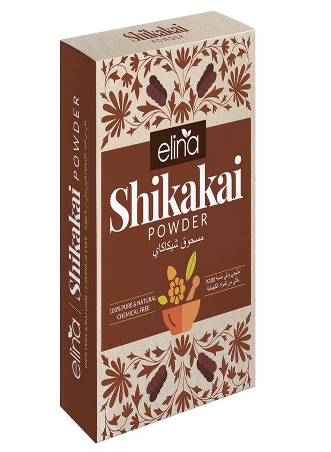 Elina 100Gm (Pack of 1) Pure Organic Shikakai(Acacia Concinna) Powder For Hair Pack | No Artificial Color & Additives | Excellent Hair Conditioner & Cleanser | For Men & Women Hair Pack - Image 1