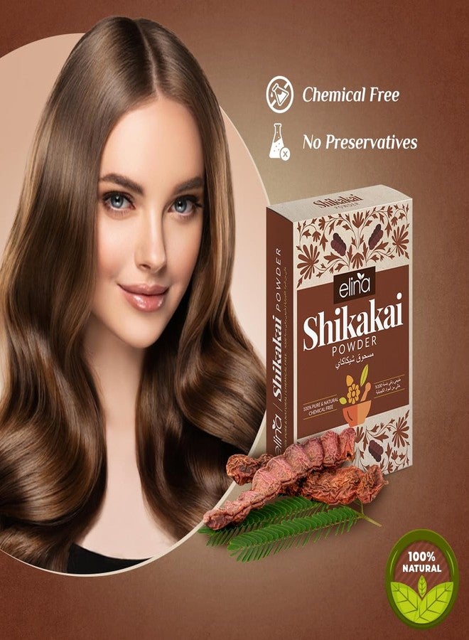 Elina 100Gm (Pack of 1) Pure Organic Shikakai(Acacia Concinna) Powder For Hair Pack | No Artificial Color & Additives | Excellent Hair Conditioner & Cleanser | For Men & Women Hair Pack - Image 3