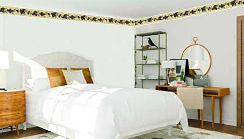 Dundee Deco Wallpaper Border Peel and Stick DDAZBD9149 Nature Green Brown Pine Cones Wall Border Retro Design 15 ft x 7 in 457m x 1778cm Self Adhesive - Image 3