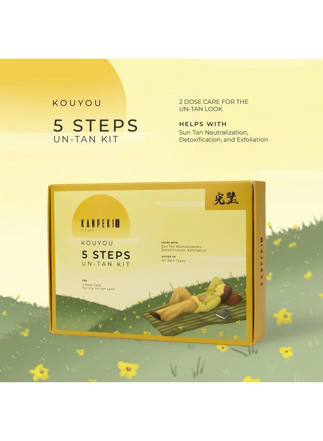 Kanpeki Kouyou 5 Steps Un-Tan Facial Kit - Image 3