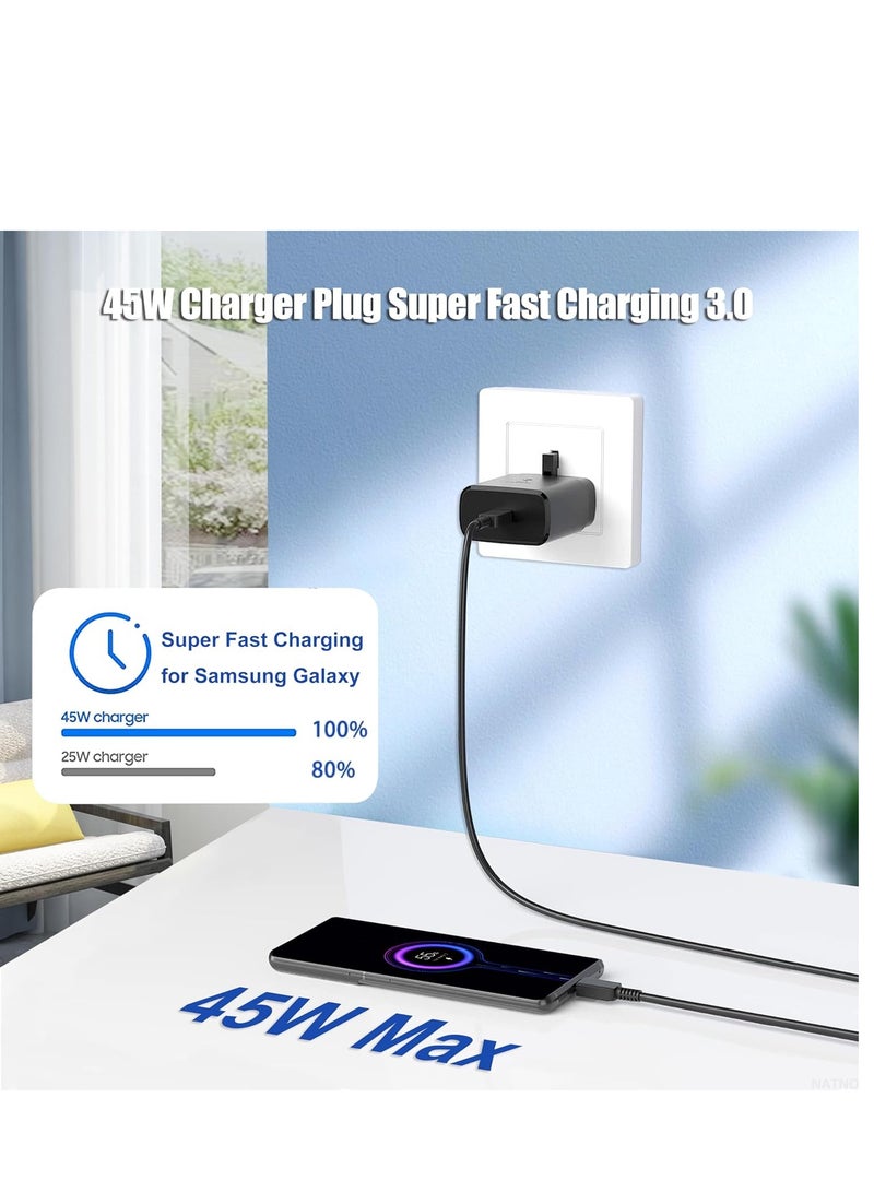 ELTRAZONE For Samsung Charger 45W Type C Super Fast Charging Travel Adapter for Samsung Galaxy S23 S23+ S23Ultra S22 S22+ S22Ultra S21 S21+ S21Ultra S20 Note 20 Note 10 - Image 2