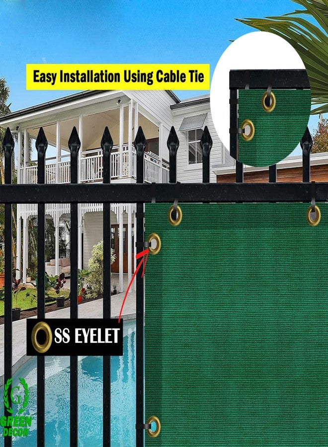 GREEN DECOR HDPE Fabric Self Fold Baby Kids Safety Net Protector for Balcony & Staircase Railing Guard,Balcony Stairway Net Baby Safety Products for Indoor&Outdoor(Green Black Color, 1X10 MTR) - Image 3