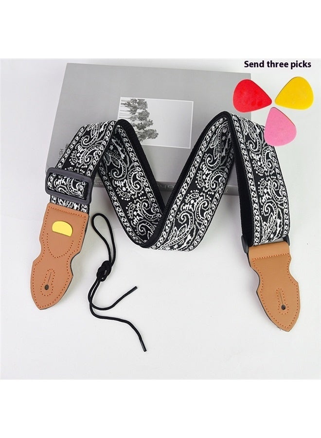 Generic Adjustable Guitar Shoulder Strap,Guitar Strap, Acoustic Guitar Strap, Electric Bass Guitar Strap  - Image 2
