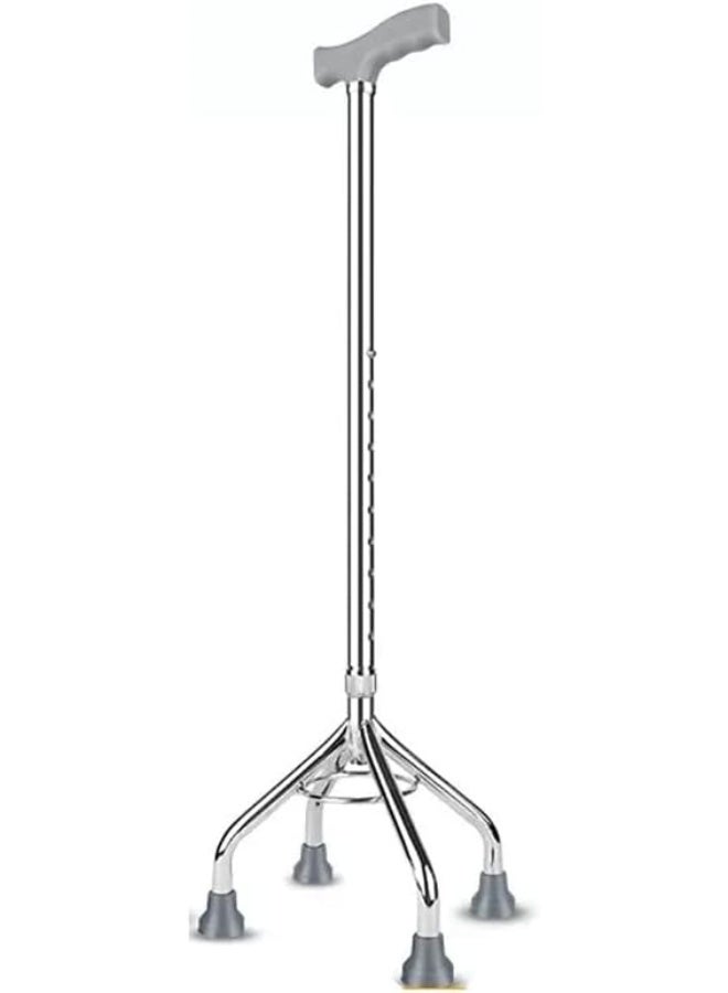 Triangular Walking Cane for Elderly – Lightweight Telescopic Three-Leg Non-Slip Support Stick - Image 1