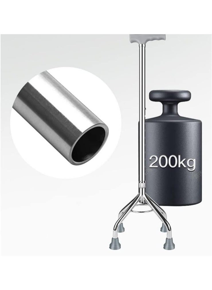 Triangular Walking Cane for Elderly – Lightweight Telescopic Three-Leg Non-Slip Support Stick - Image 5