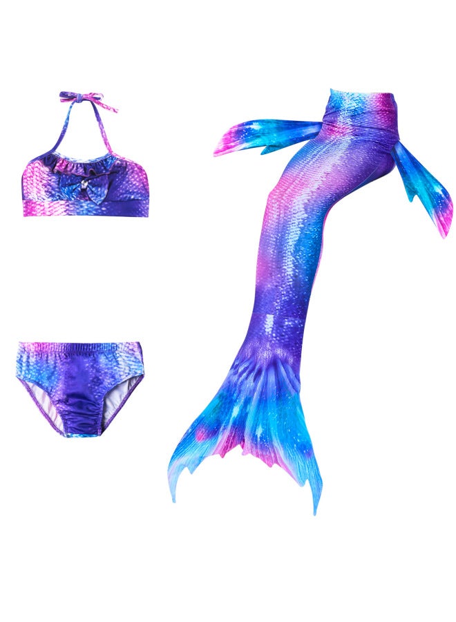 Mermaid Costume Dress - Girls Mermaid Fishtail Costume Dress - DH53+WJF46, 140 - Princess Dress Up, Halloween Cosplay, Fancy Party Wear, Birthday Costume, Fantasy Outfit Swimsuit - Image 4