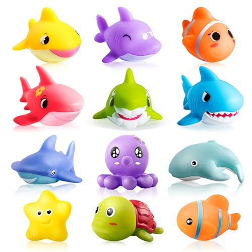 Hely Cancy Bath Toys for Kids No Hole Baby Bath Toys for 1 Year Old Infant Boys Girls Shower Water Pool Toys - Image 1