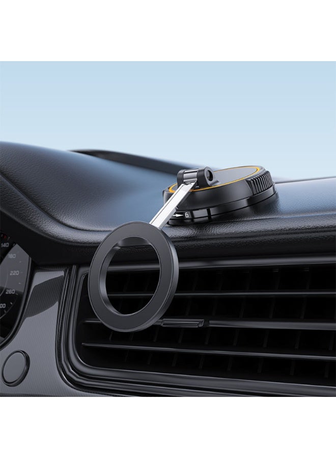 ACEFAST Car Mount Magnetic Holder D55, Multi-angle Adjustment, Foldable and Rotatable, Dual-axis Adjustment, Widely Compatible - Black - Image 3