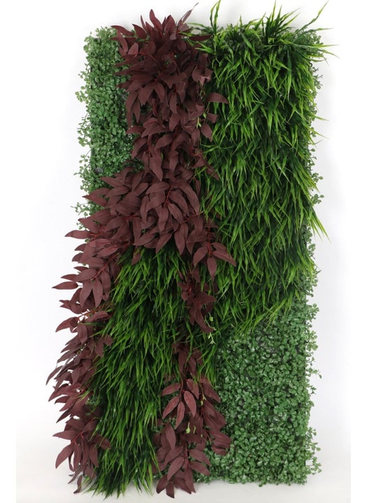 Artificial Flower Storage Artificial Vertical Plant Ready Made Wall Panel 50X100cm Model 4