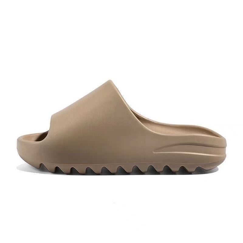 Mens Trendy Summer Beach Slides Thick Sole Brown 
