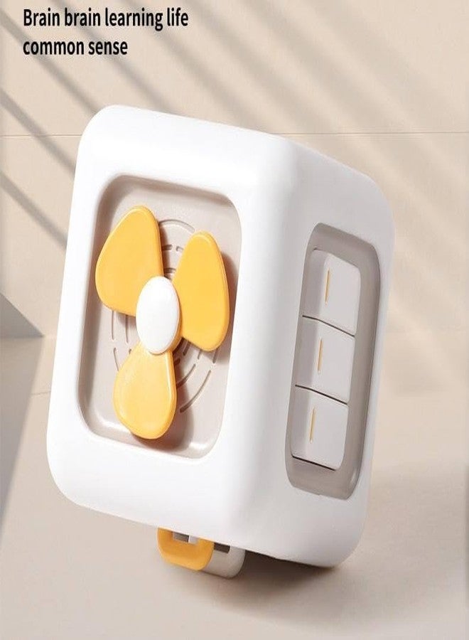 MOKVEE 6 in 1 Montessori Activity Cube for Toddlers 1-3 Years - Sensory Busy Board Learning Toy with Buttons, Switches & Interactive Activities, Fine Motor Skills Development Travel Toy for Boys & Girls - Image 3