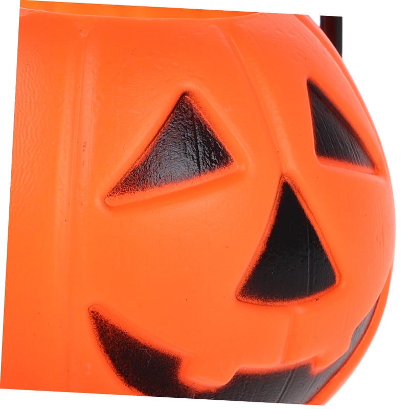 18Pcs Orange Pumpkin Buckets For Halloween Candy Treats And Decorations - Image 5