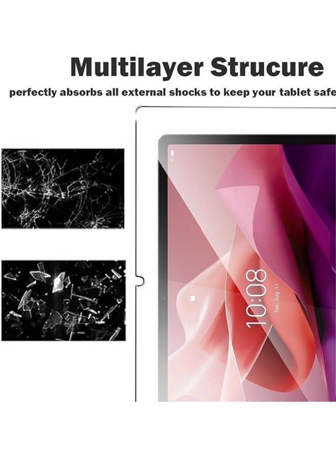 Screen Protector Compatible with Lenovo Tab P12 12.7 inch 2023 (TB-370FU/TB-371FC), 【2 Pack】 Tempered Glass Anti-Scratch Film, High Hardness, No Bubbles, HD Clear Glass Protector - Image 5