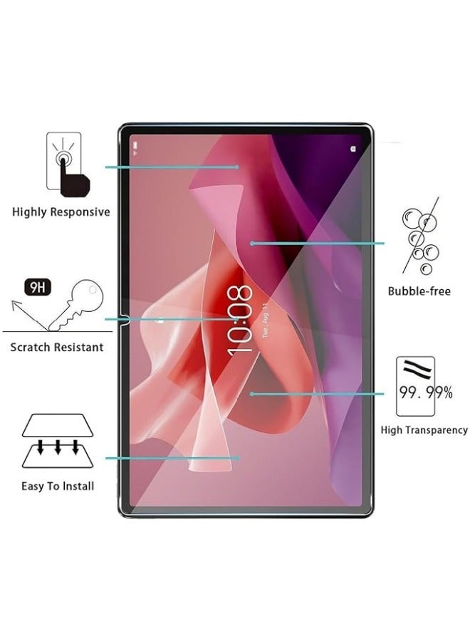 Screen Protector Compatible with Lenovo Tab P12 12.7 inch 2023 (TB-370FU/TB-371FC), 【2 Pack】 Tempered Glass Anti-Scratch Film, High Hardness, No Bubbles, HD Clear Glass Protector - Image 2