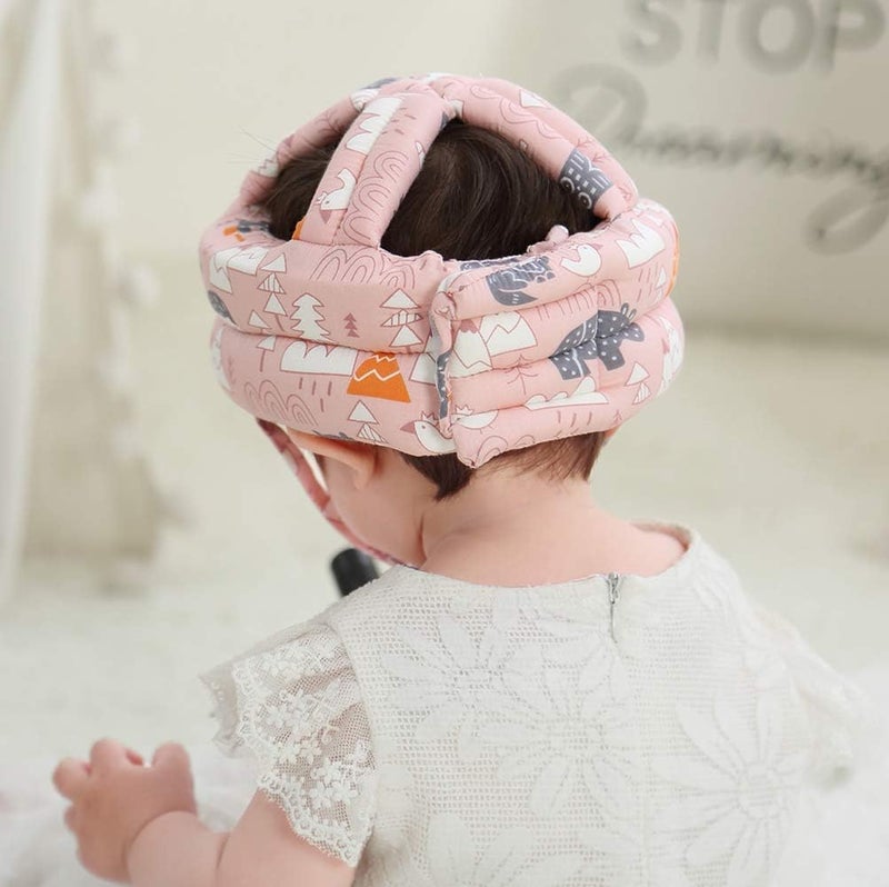 SAHENITEANA Head Protector Helmet for Infant Toddler Crawling Walking Running - Adjustable Safety Cushion Bumper Bonnet, No Bumps Protective Cap Headguard Hat - Image 3