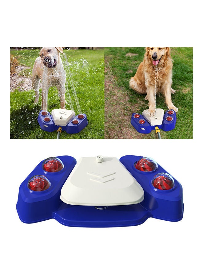 Pet Bath Water Spray Dog Toy Water Dispenser Automatic Water Feeder American Blue - Image 2