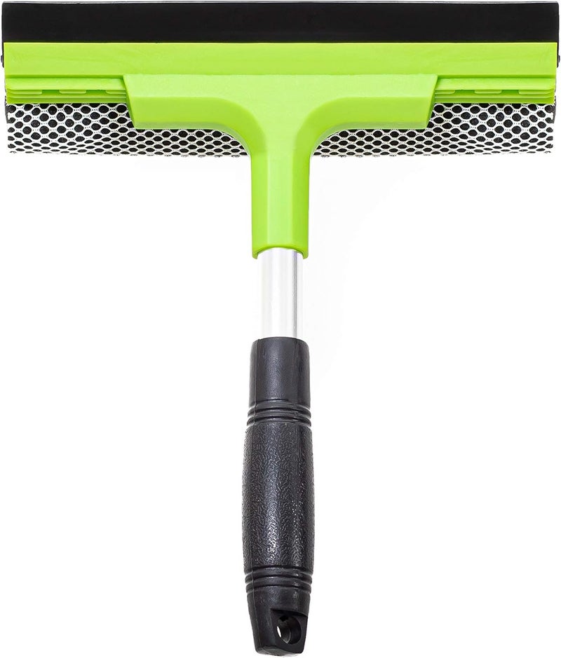 Pomatree Window Squeegee Cleaning Tool Squeegee Cleaner for Windows, Glass, Car Windshield 2-in-1 Squeegee and Scrubber Sponge Washing Kit Multi-Surface Washer - Indoor Outdoor Use - Image 1