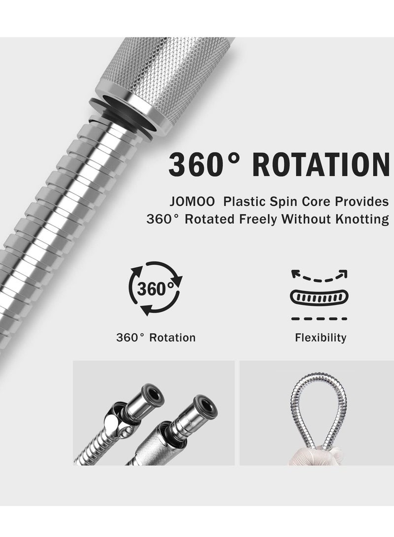 Jomoo Shower Hose, 1.8 Meter Extro Long Shower Pipe, Stainless Steel Shower Head Hose, Bidet Hose, 360°Anti-twist Shower Pipe, Shattaf Hose  - Image 4