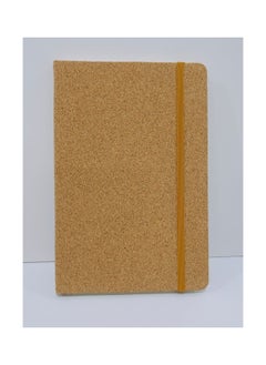 PARTNER 1-Piece A5 Size Hard Cover Ruled Notebook With Elastic Closure Assorted Kraft Designs  - Image 3