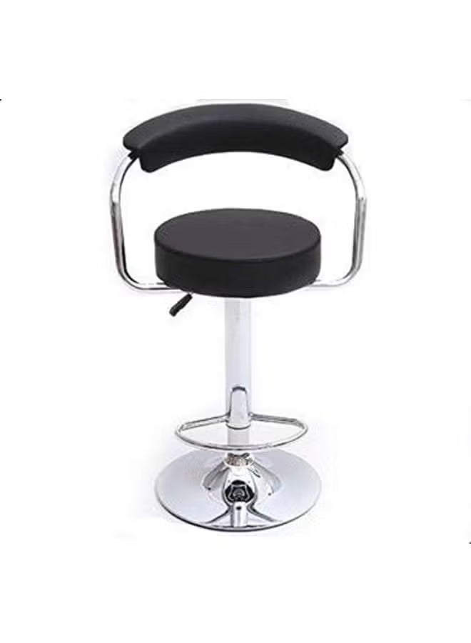 Adjustable Height Bar Stool with Comfortable Seat and Sturdy Base for Kitchen Counter, Bar, Café and Home - Image 1
