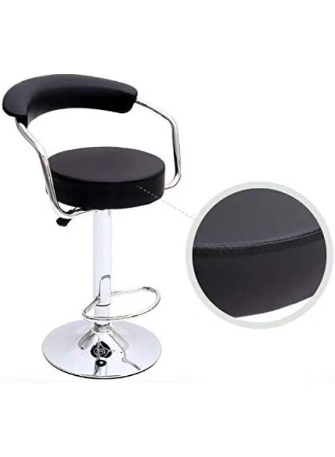 Adjustable Height Bar Stool with Comfortable Seat and Sturdy Base for Kitchen Counter, Bar, Café and Home - Image 3