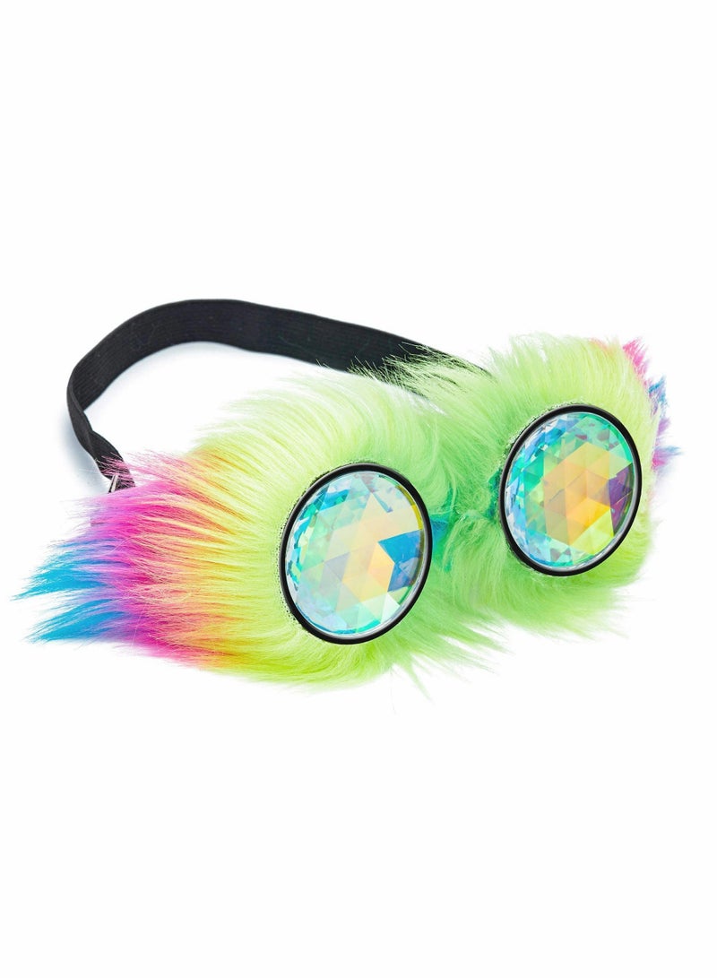 Kaleidoscope Glasses, Crystal Rainbow Kaleidoscope Rave Glasses - Image 1