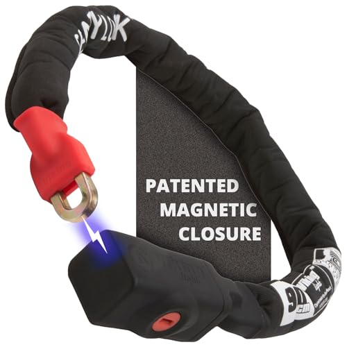 Seatylock Viking Bike Chain Lock with Key - Magnetic Patented Sold Secure Silver Rated - Heavy Duty Anti Theft - Smart Ultra Security Bicycle Lock (35.5 Inch) - Image 1