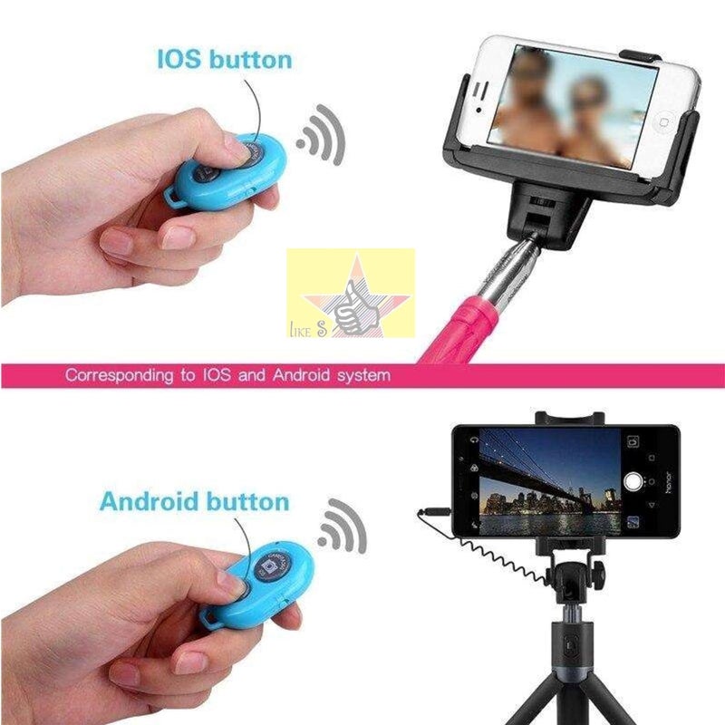 Like Star Wireless Bluetooth Remote Control Button for Android iOS System Shutter Remote Control Selfie Group Photo, Self-Timer Camera for iPhone Android Phone. - Image 5