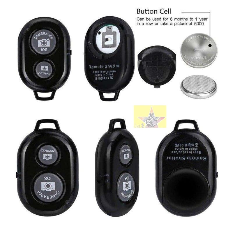 Like Star Wireless Bluetooth Remote Control Button for Android iOS System Shutter Remote Control Selfie Group Photo, Self-Timer Camera for iPhone Android Phone. - Image 3