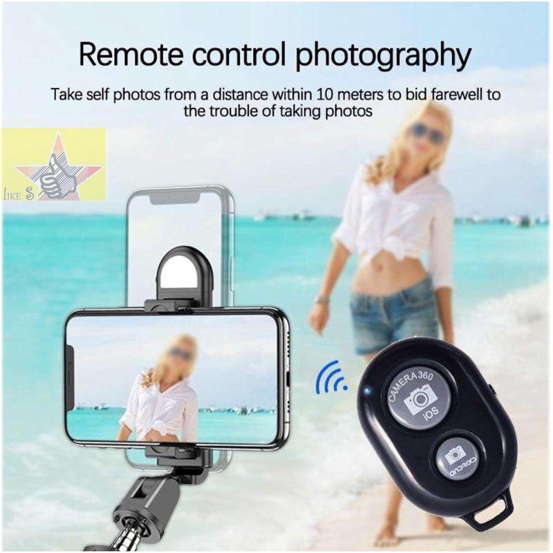 Like Star Wireless Bluetooth Remote Control Button for Android iOS System Shutter Remote Control Selfie Group Photo, Self-Timer Camera for iPhone Android Phone. - Image 4