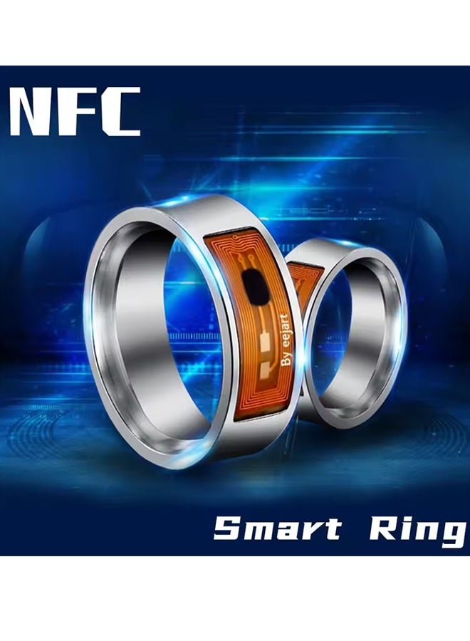 NFC Smart Chip Ring Mobile Phone Label Smart Ring New Technology NFC Wearable Smart Ring Size 8 - Image 2
