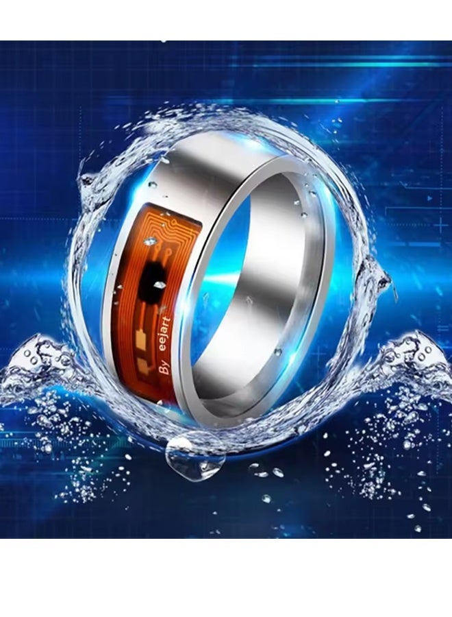 NFC Smart Chip Ring Mobile Phone Label Smart Ring New Technology NFC Wearable Smart Ring Size 8 - Image 3